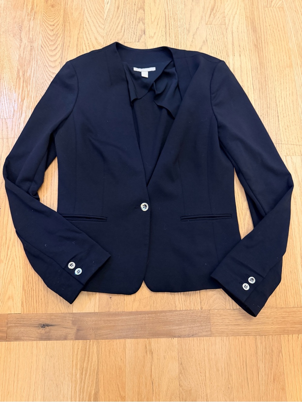 Ladies Size 12 "Banana Republic" Black Single-Button Blazer Classy GUC